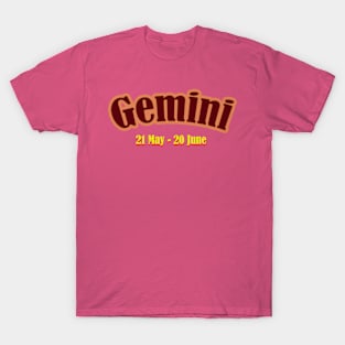 Gemini Zodiac T shirt T-Shirt